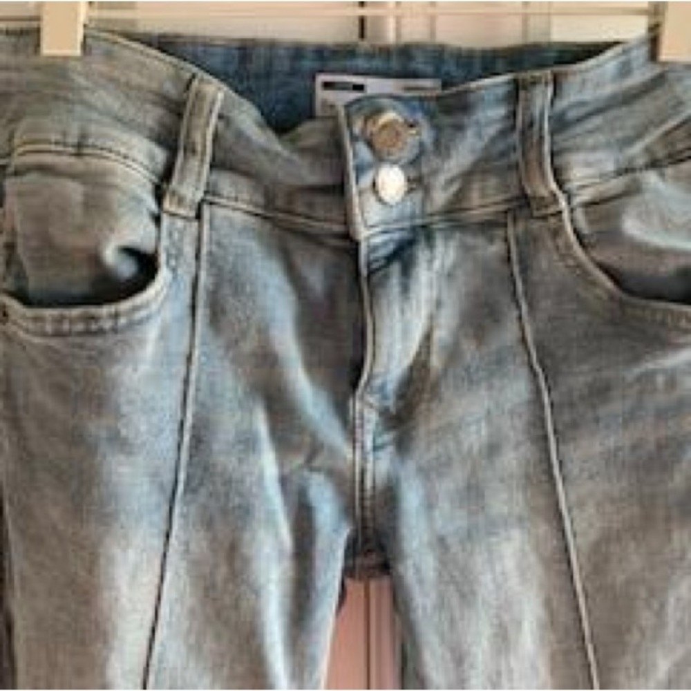 Bershka mid rise wide leg bootcut